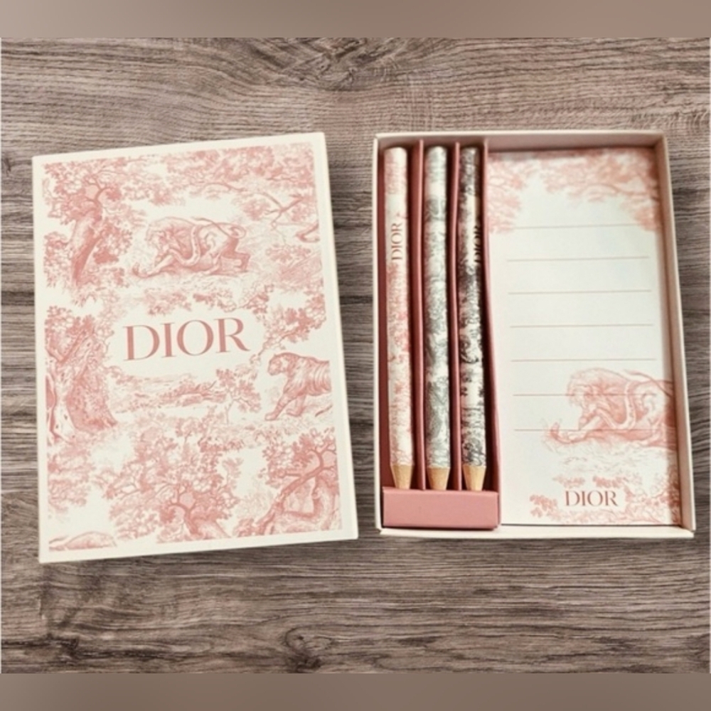 NEW Dior Stationery Set - Pink Toile de Jouy Print - Picture 5 of 9
